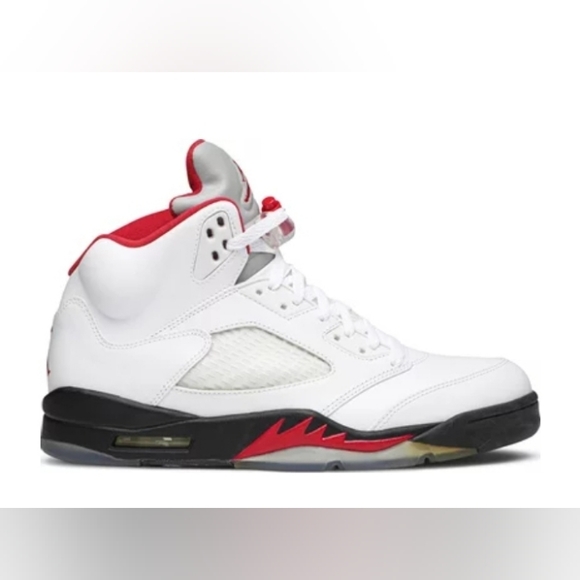 Jordan 5 Retro "Fire-Red" 2013 Basketball Shoes size 9 men/10.5 Women - Picture 3 of 13